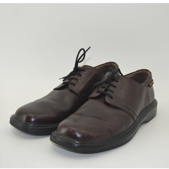 Mephisto Mens Dark Brown Dress Shoes Lace Up France Size 8 - Picture 12 of 14